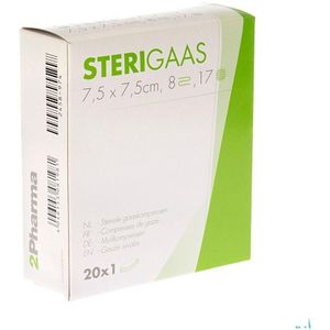 Gaaskompressen - Wit - 100% Katoen - 8 Lagen - Individueel Verpakt