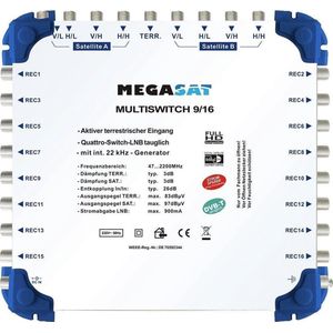 MegaSat 0600153 Profiline multischakelaar 9/16