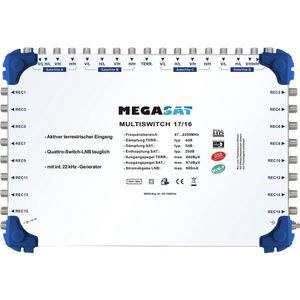 Megasat - Multiswitch 17/16 - Satellietaccessoire - Voor Satelliet/terrestrial Signaal