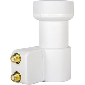 MegaSat HD-Profi Twin LNB Aantal gebruikers: 2 Feed-opname: 40 mm vergulden aansluiting, Weerbestendig Wit
