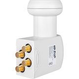 MegaSat HD-Profi Quad LNB Aantal Gebruikers: 4 Feed-opname: 40 Mm Vergulden Aansluitin