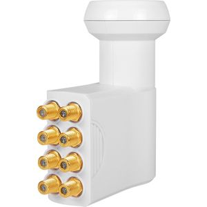 MegaSat HD-Profi Octo-LNB Aantal gebruikers: 8 Feed-opname: 40 mm vergulden aansluiting, Weerbestendig Wit