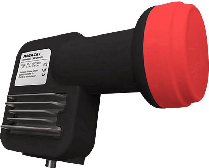 MegaSat II Diavolo Unicable-LNB Feed-opname: 40 mm Weerbestendig Zwart, Rood