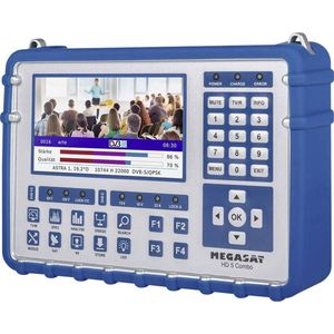 Megasat - HD 5 Combo - Satelliet Ontvanger - Blauw/Zilver - 5 Inch AMOLED Scherm