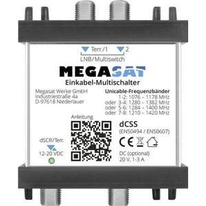 Megasat 0600211 SAT multi-switch ingangen 3 2 SAT/1 terrestrisch (Multischakelaar), Satelliet accessoires