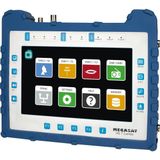 Megasat - HD 7 Combo - Antennemeter - Blauw/Zilver - Touchscreen, Ingebouwde Accu, DVB-S/S2/C/C2/T/T2