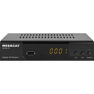 Megasat - HD644T2 - TV-ontvanger - Zwart - DVB-T2 HD