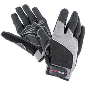 Ultrasport Race fietshandschoenen met Gel-Grip & touchscreen-functie, zwart/grijs, S, 48004