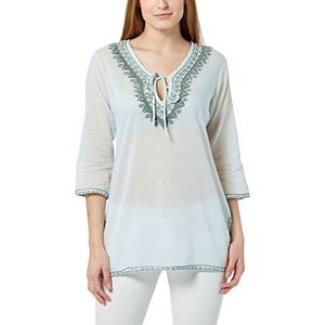 Berydale Dames Tuniek met borduurwerk, kralen en steentjes, Lichtgroen/groen, S