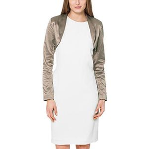 Berydale Damen Bolero aus Satin, Braun, S