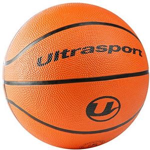 Ultrasport Basketbal, ideaal voor alle binnen- en buitenoppervlakken, zeer goede grip en aangenaam gevoel door noppenbekleding, kleur: oranje
