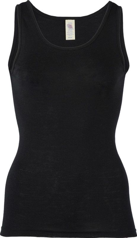 Engel Natur - Dames Hemd - Zwart - Zijde en Merino Wol