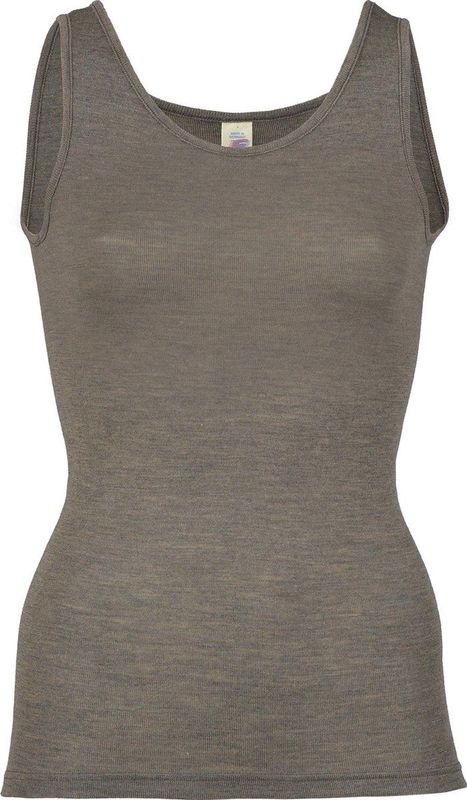 Engel - Trägerhemd - Bruin - Merinoondergoed - 70% Wol 30% Zijde