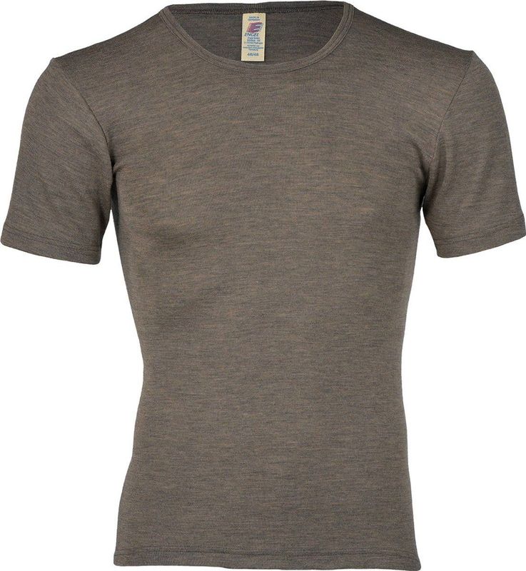 Engel Natur - T-shirt - Korte Mouw - Zwart - Zijde/Merino Wol