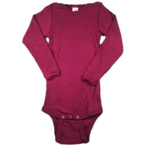 Engel - Romper l/s - Wol/Zijde - Pruim - 86/92
