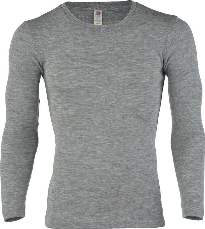 Engel - Shirt L/S - Merinoondergoed - Grijs - 70% Wol 30% Zijde