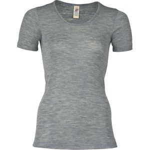 Engel - Womens Unterhemd S/S - Merino Ondergoed - Grijs - 70% Wol, 30% Zijde