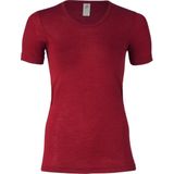 Engel Natur - Dames T-shirt - Bordeauxrood - 30% Zijde, 70% Bio Merinowol, GOTS Gecertificeerd