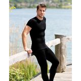 Engel Natur - T-Shirt - Korte Mouw - Zwart - 30% Zijde, 70% Bio Merinowol