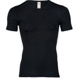 Engel Natur - T-Shirt - Korte Mouw - Zwart - 30% Zijde, 70% Bio Merinowol