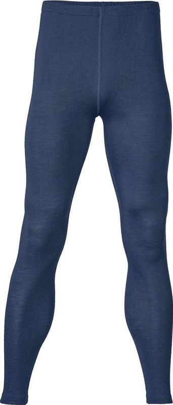 Heren Legging Zijde - Merino Wol Engel Natur - GOTS navy blauw