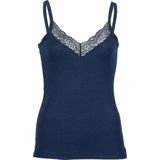 Engel - Women's Top - Ondergoed - Blauw - 70% Wol, 30% Zijde