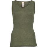Engel - Trägerhemd - Merino Ondergoed - Olijfgroen - 70% Wol, 30% Zijde