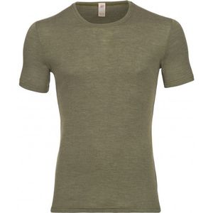 Engel - Shirt S/S - Merino Ondergoed - Olijfgroen - 70% Wol, 30% Zijde