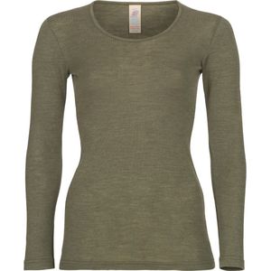 Engel Natur - Dames Shirt - Bordeauxrood - 30% Zijde, 70% Bio Merino Wol, GOTS Gecertificeerd