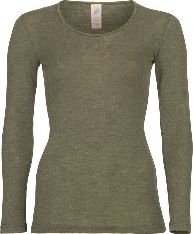 Engel Natur - Dames Shirt - Bordeauxrood - 30% Zijde, 70% Bio Merino Wol, GOTS Gecertificeerd