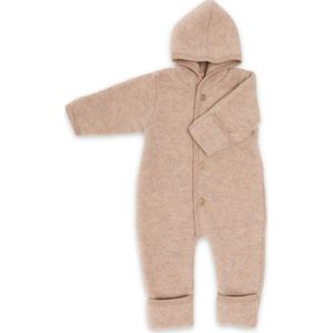 Engel - Baby Overall - Beige - 100% Wol - Capuchon