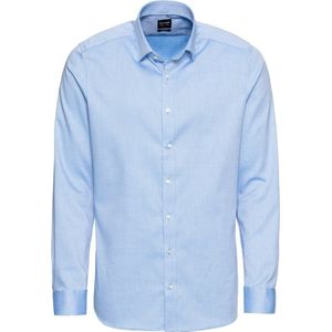 OLYMP - Level 5 Overhemd - Blauw - Katoen - Strijkvriendelijk