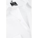 OLYMP - Effen Overhemd - Wit - 100% Katoen - Lange Mouwen - Kent Kraag