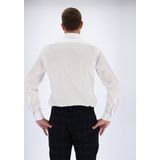 OLYMP - Effen Overhemd - Wit - 100% Katoen - Lange Mouwen - Kent Kraag