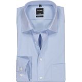OLYMP - Luxor - Overhemd - Lichtblauw - Modern Fit - Mouwlengte 7 - Strijkvrij