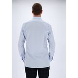 OLYMP - Luxor - Overhemd - Lichtblauw - Modern Fit - Mouwlengte 7 - Strijkvrij