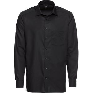 OLYMP - Luxor - Overhemd - Zwart - 100% Katoen - Strijkvrij