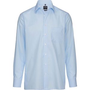 OLYMP - Modern Fit Overhemd - Blauw - Poplin - Lange Mouwen