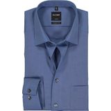 OLYMP - Luxor - Overhemd - Rook Blauw - 100% Katoen - Modern Fit