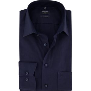 Olymp - Luxor Modern Fit - Overhemd - Donkerblauw - 100% Katoen