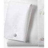 OLYMP - Effen Overhemd - Beige - 97% Katoen - Haifisch Kraag