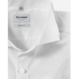 OLYMP - Effen Overhemd - Beige - 97% Katoen - Haifisch Kraag