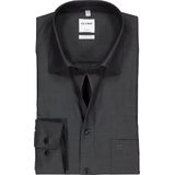 OLYMP - Luxor - Overhemd - Antraciet - 100% Katoen - Lange Mouwen