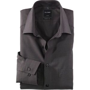 OLYMP - Luxor - Overhemd - Antraciet - 100% Katoen