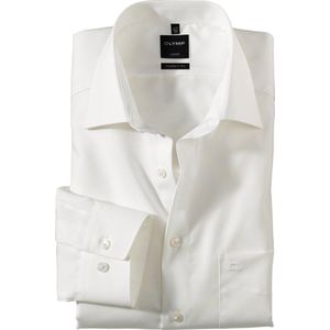 OLYMP - Luxor - Overhemd - Beige - Modern Fit - Mouwlengte 7 - Strijkvrij