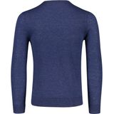 OLYMP Level 5 body fit trui wol met zijde - V-hals - royal blauw