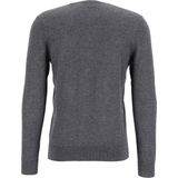 OLYMP Casual - Pullover - Antraciet - Merinozijde - V-hals