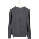 OLYMP Casual - Pullover - Antraciet - Merinozijde - V-hals