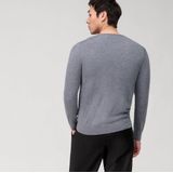 OLYMP - Trui Lvl 5 Grijs - Heren - Slim-fit