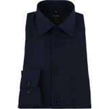 OLYMP - Luxor - Overhemd - Nachtblauw - Fil a Fil - Strijkvrij